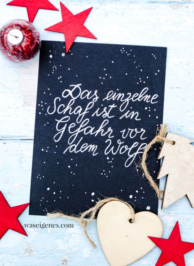 Adventskalender Der Guten Gedanken Das Einzelne Schaf Ist In