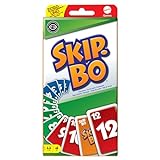 Mattel Games Skip-BO, Kartenspiele für die Famile, Perfekt als Kinderspiel, Reisespiel oder Spiel für Erwachsene, Gesellschaftsspiel, für 2-6 Spieler, ab 7 Jahren, 52370