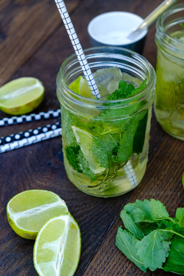 Rezept Spiced Mojito Rum Limetten Minze Soda Wasser Waseigenes Com