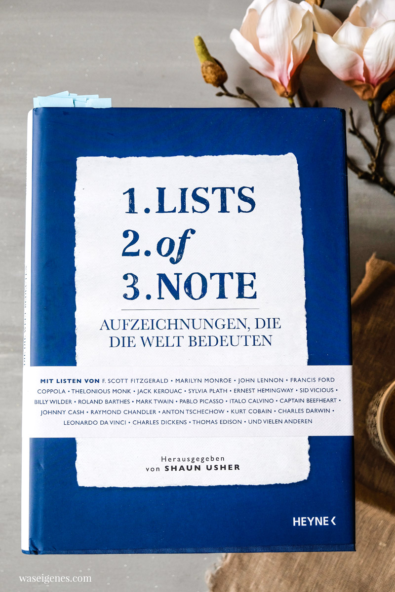 Buchempfehlung: Lists of Note. Interessante und inspirierende Listen berühmter Menschen | waseigenes.com 