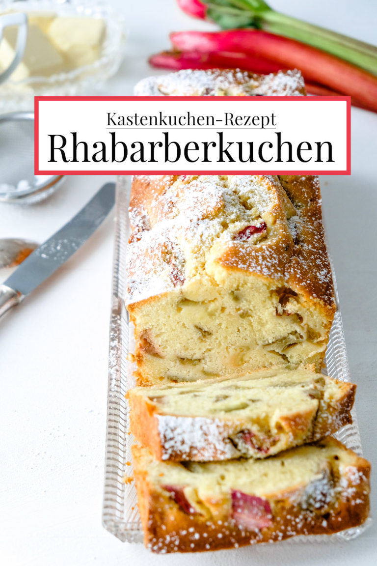 Rhabarber-Kastenkuchen mit Joghurt - sonst ohne Schnickeldi {Rezept}