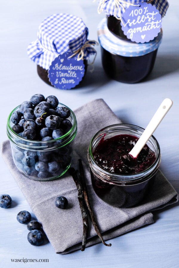 Blaubeermarmelade mit Vanille &amp; Rum | Rezept | was eigenes