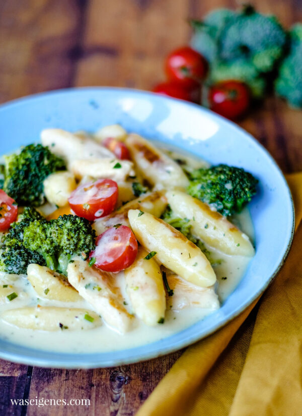 Schupfnudelpfanne Mit H Hnchenbrust Brokkoli Tomaten Waseigenes