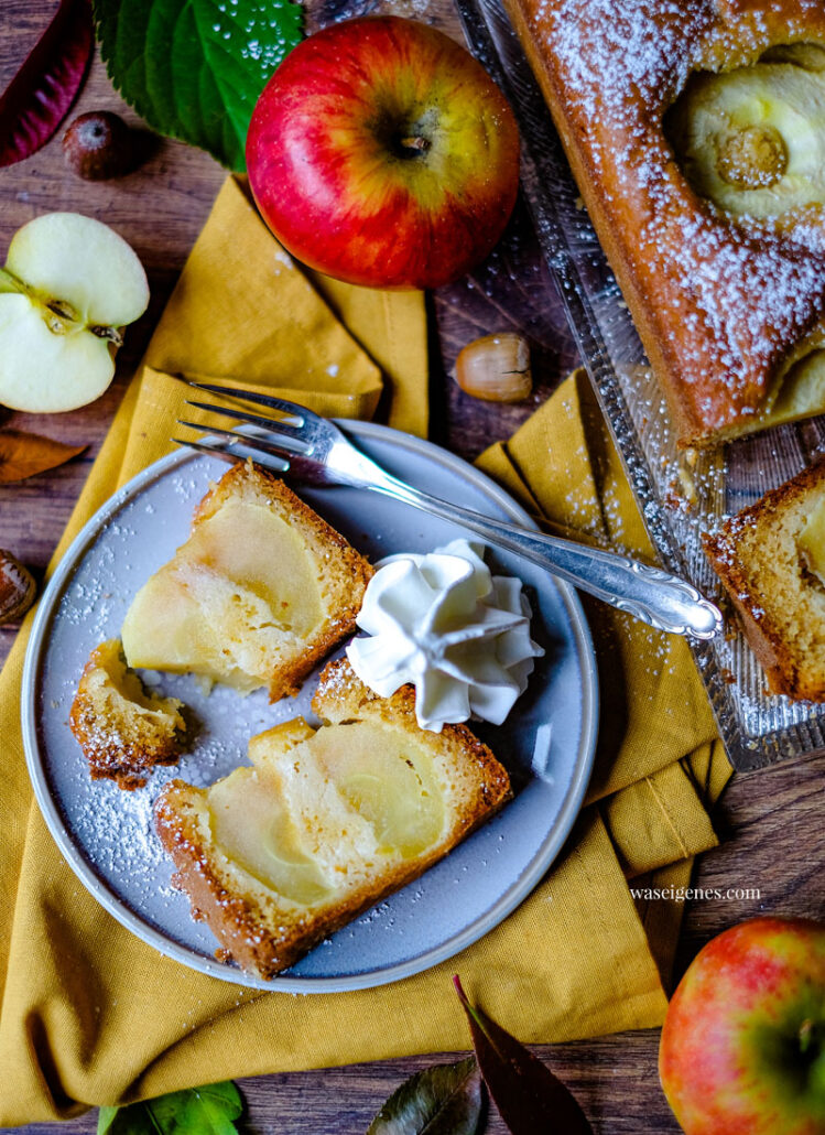 Apfelkuchen mit ganzen Äpfeln - Kastenkuchen Rezept | waseigenes.com