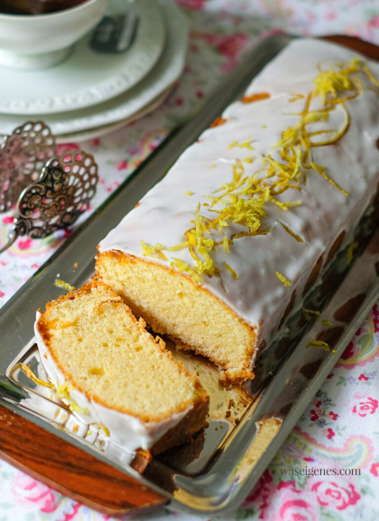 Madeira Kuchen Biskuitkuchen mit Zitronenaroma waseigenes.com