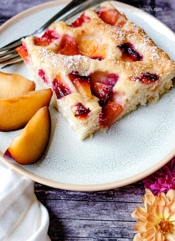 Butterkuchen mit Pflaumen - Blechkuchen | waseigenes.com