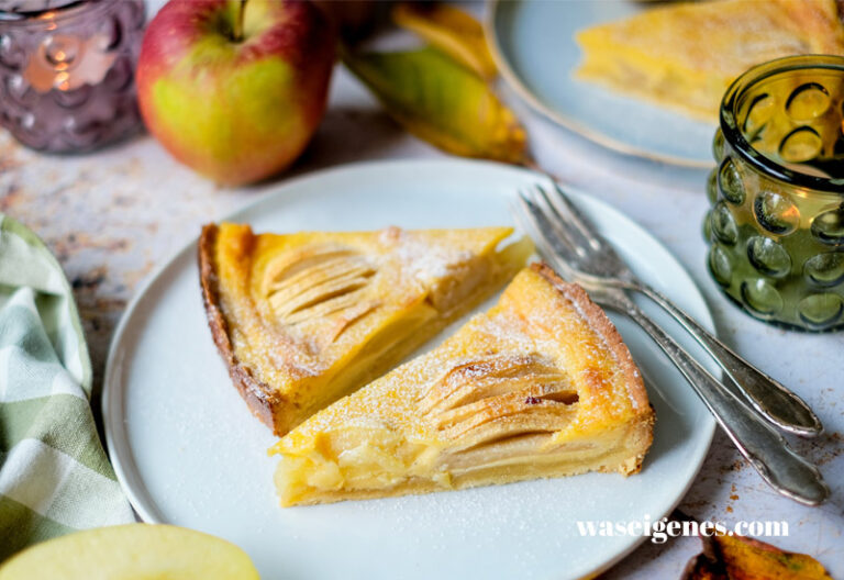 Rezept für einen Apfelkuchen mit Sahneguss | waseigenes.com