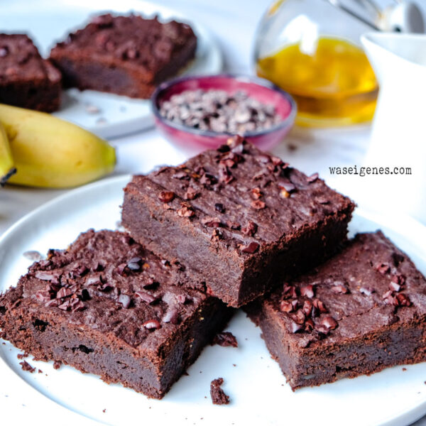 Rezept für Schoko-Brownies - lecker, saftig und vegan.