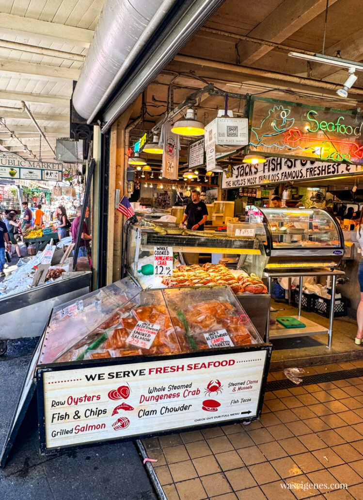 Seattle: Pike Place Market - Farmers Market - Historische Markthallen am Pike Place  | waseigenes.com