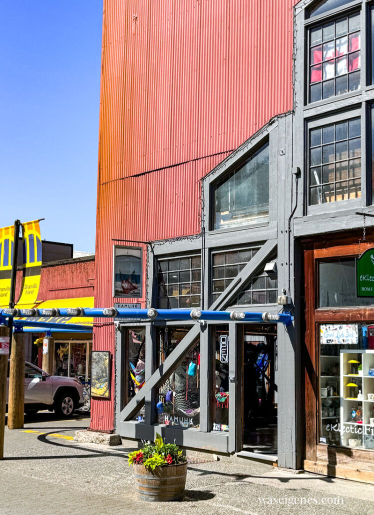 Granville Island, Vancouver, BC, Kanada | Halbinsel mit großem Kultur- und Shopping-Angebot | Public Market - Markthalle mit Lebensmitteln, Genuss und Kunst | waseigenes.com