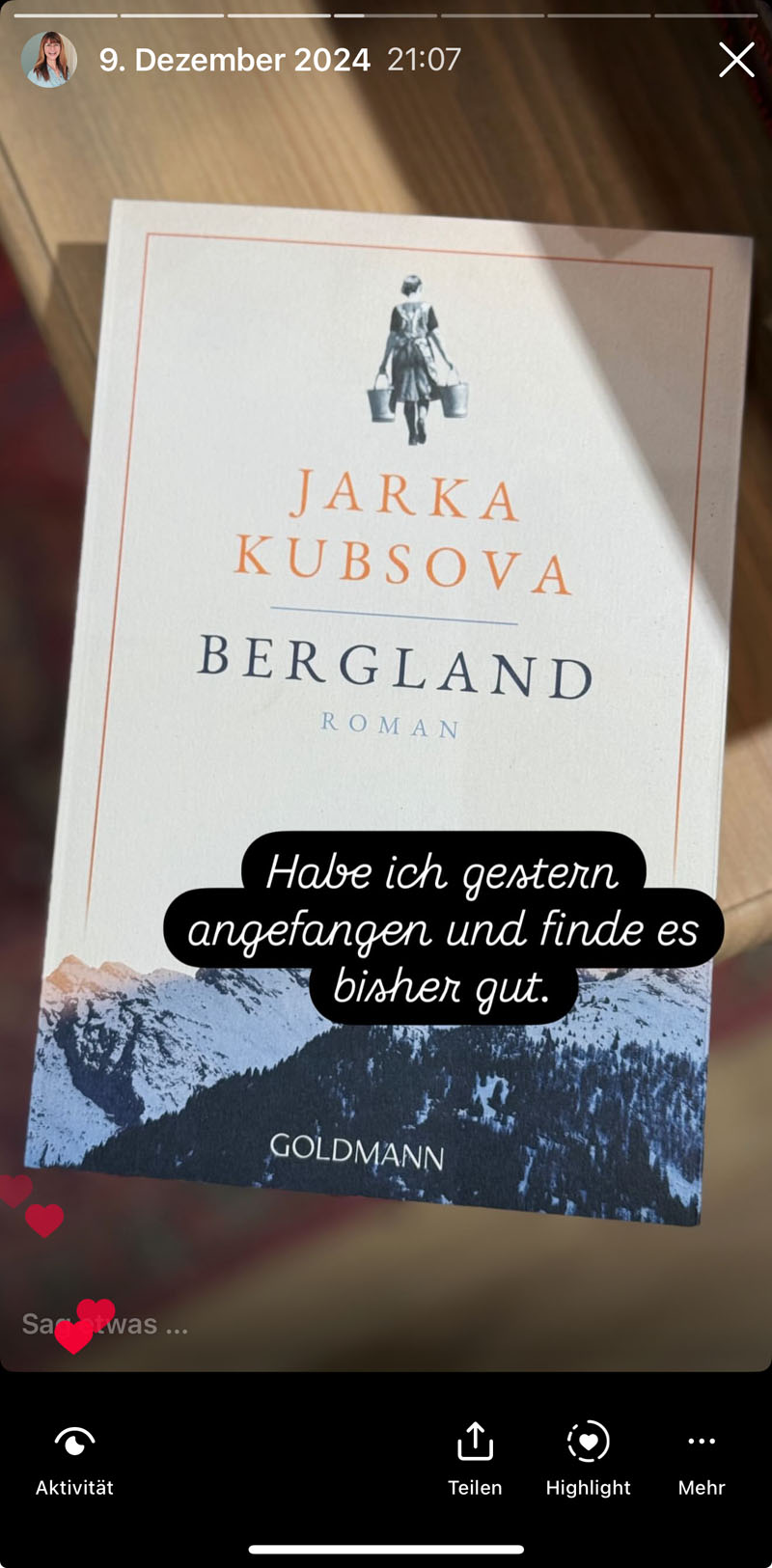 Buchtipp: Bergland von Jarka Kubsova