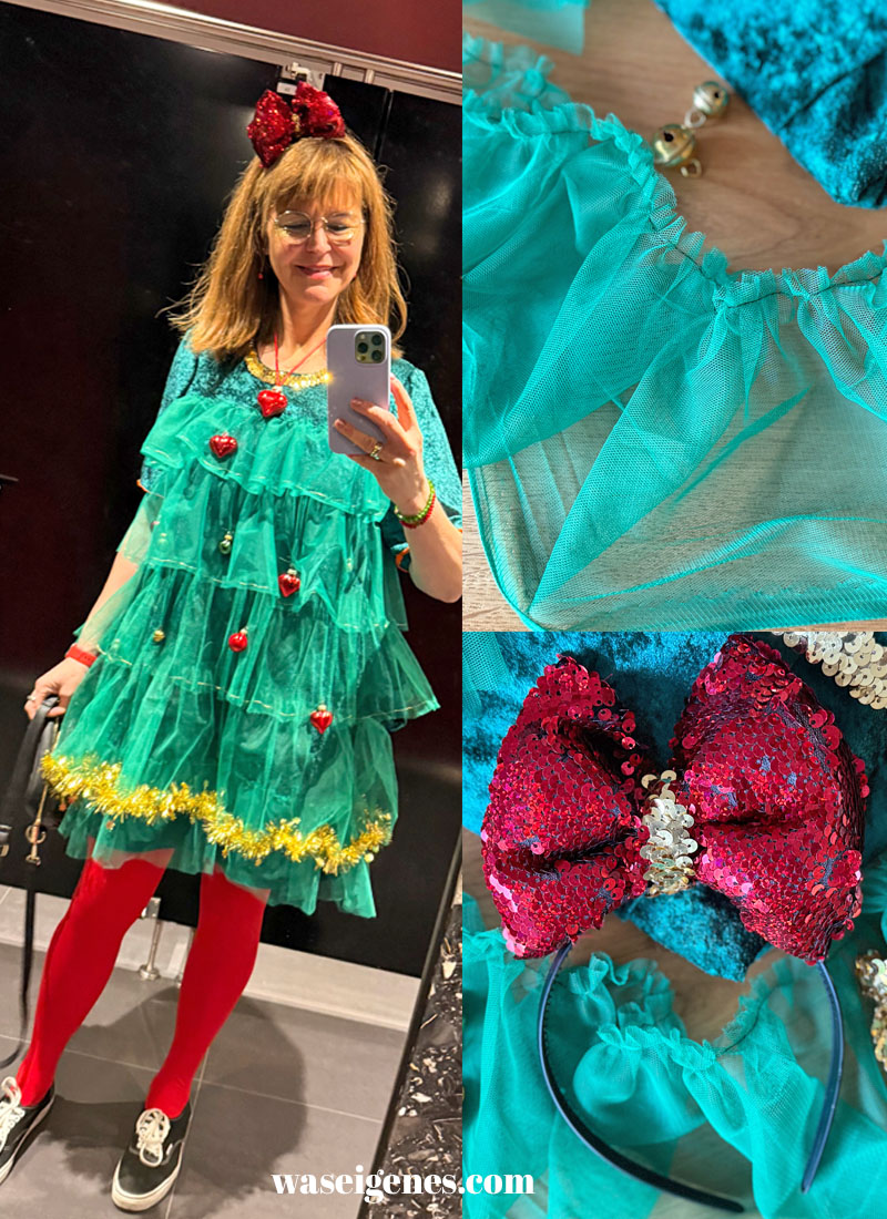 DIY Karnevalskostüm: Der Weihnachtsbaum… bzw. das Weihnachtsbaumkleid.